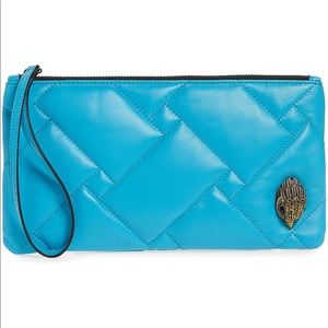 Kurt Geiger Kensington leather wristlet